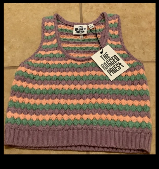 The Ragged Priest Striped Crop Sweater - Picture 5 of 5